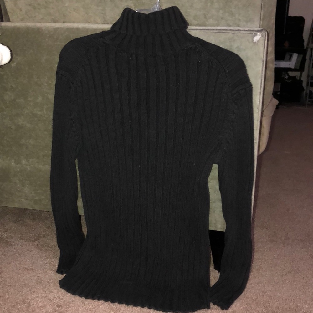 Black Long Sleeve Turtle Neck